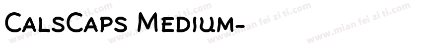 CalsCaps Medium字体转换